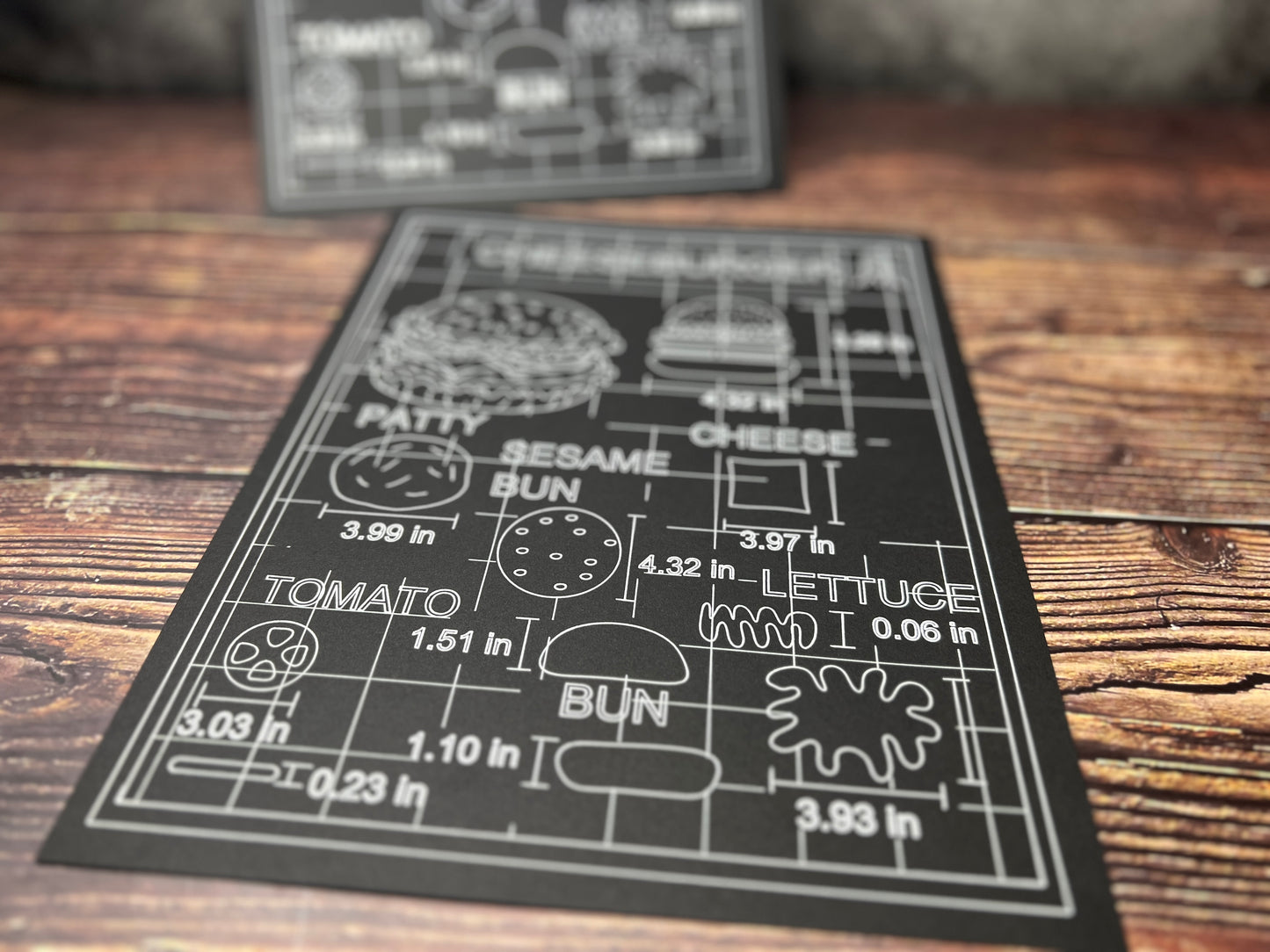 Anatomy of a Cheeseburger Blueprint
