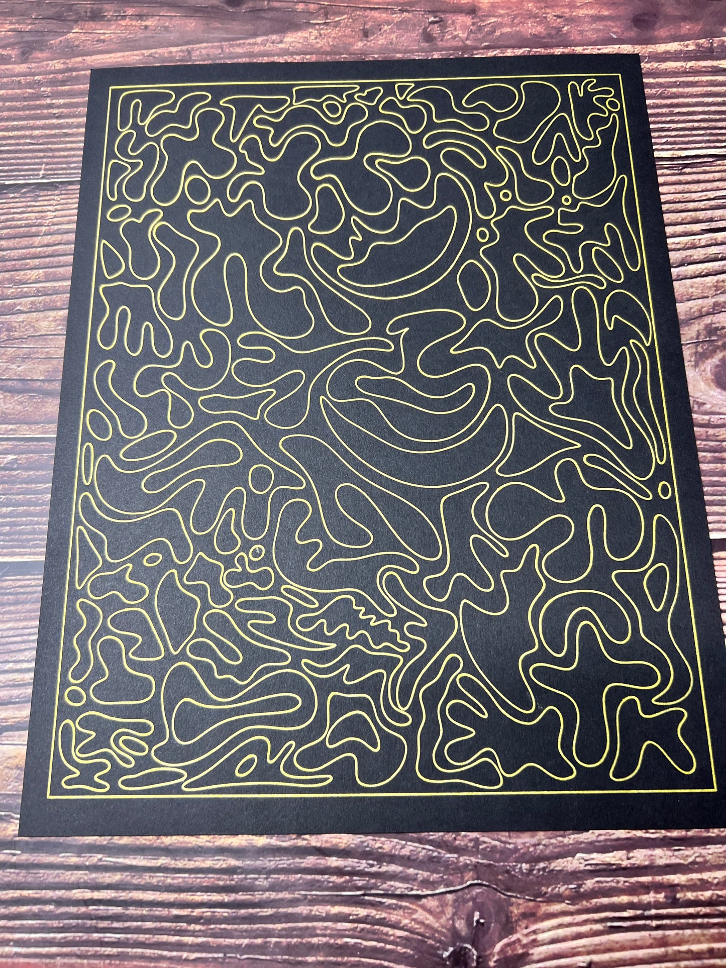 Wall decor pattern , organic and geometric art