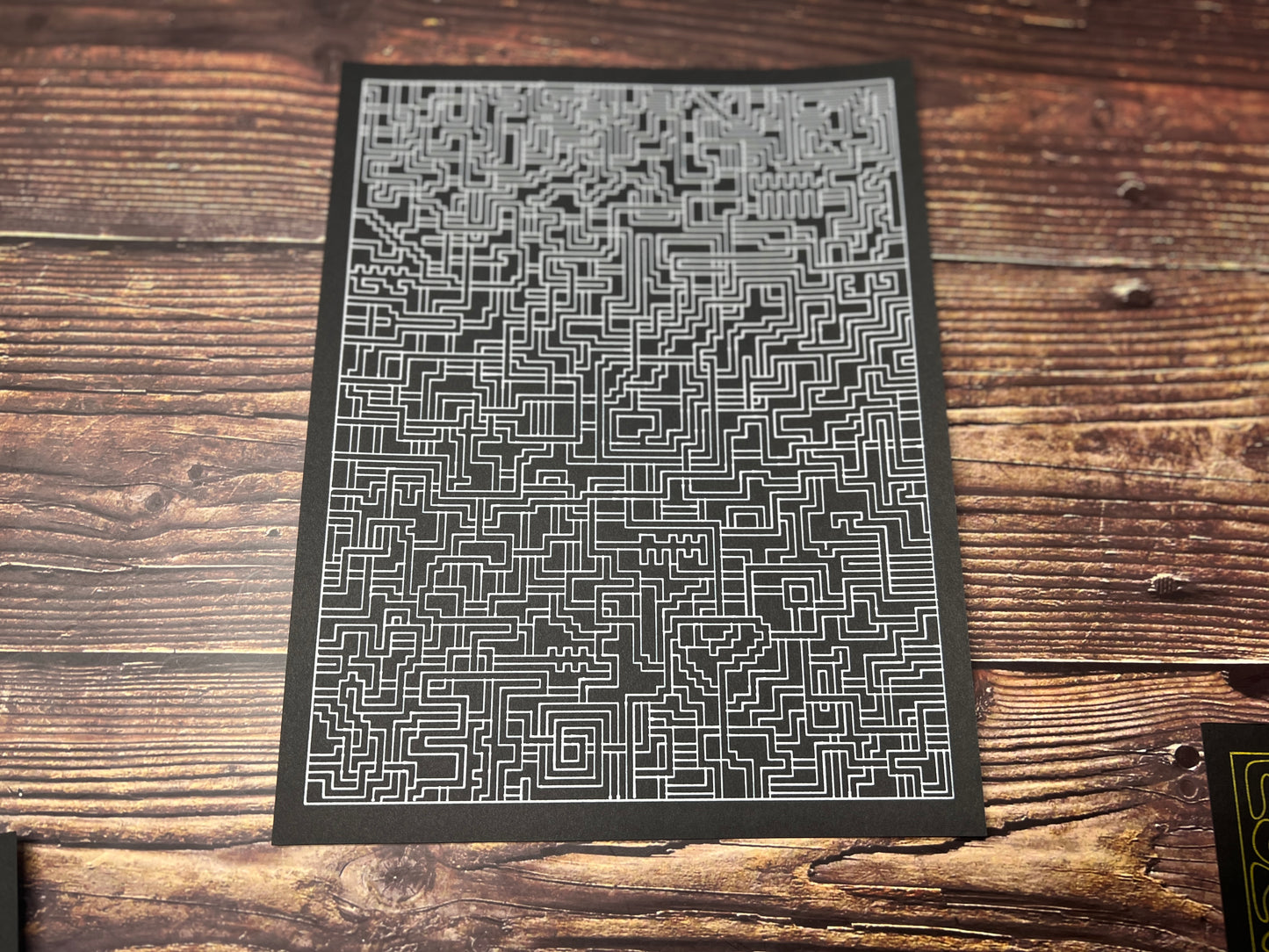Wall decor pattern , organic and geometric art