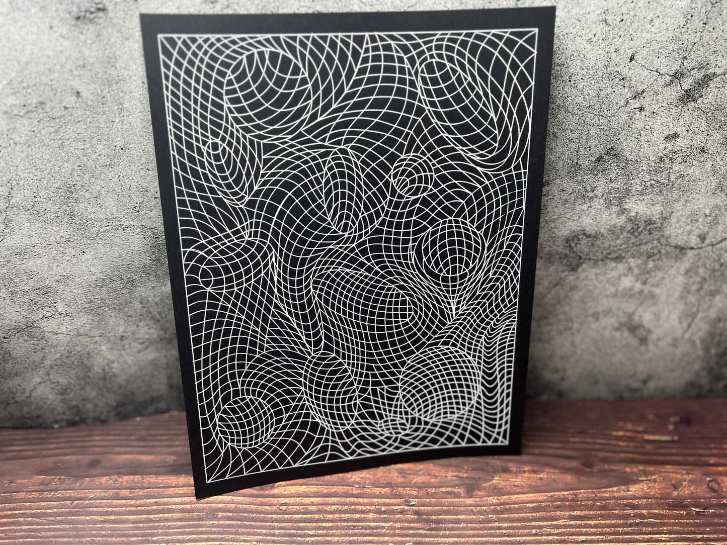 Wall decor pattern , organic and geometric art