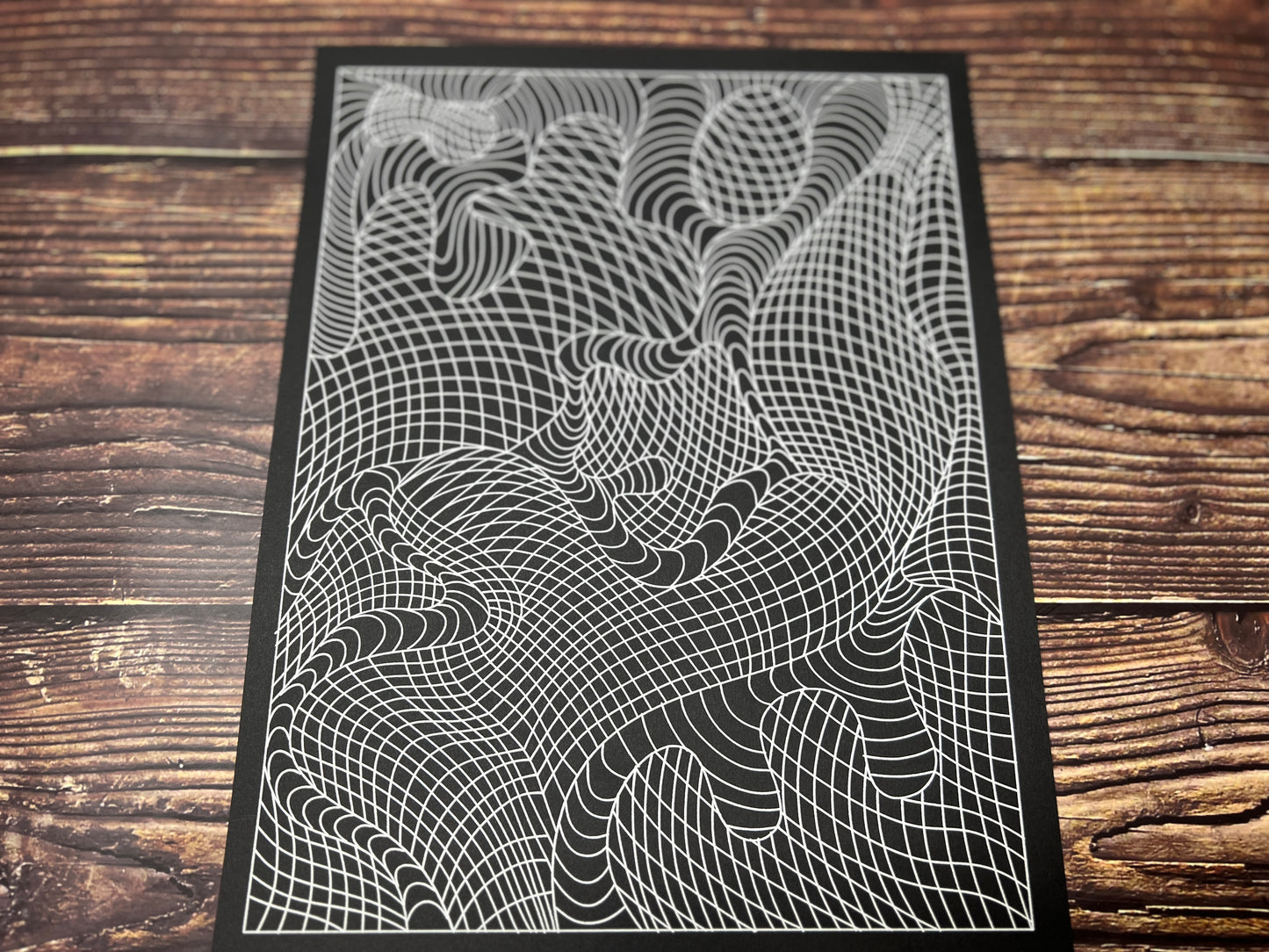 Wall decor pattern , organic and geometric art