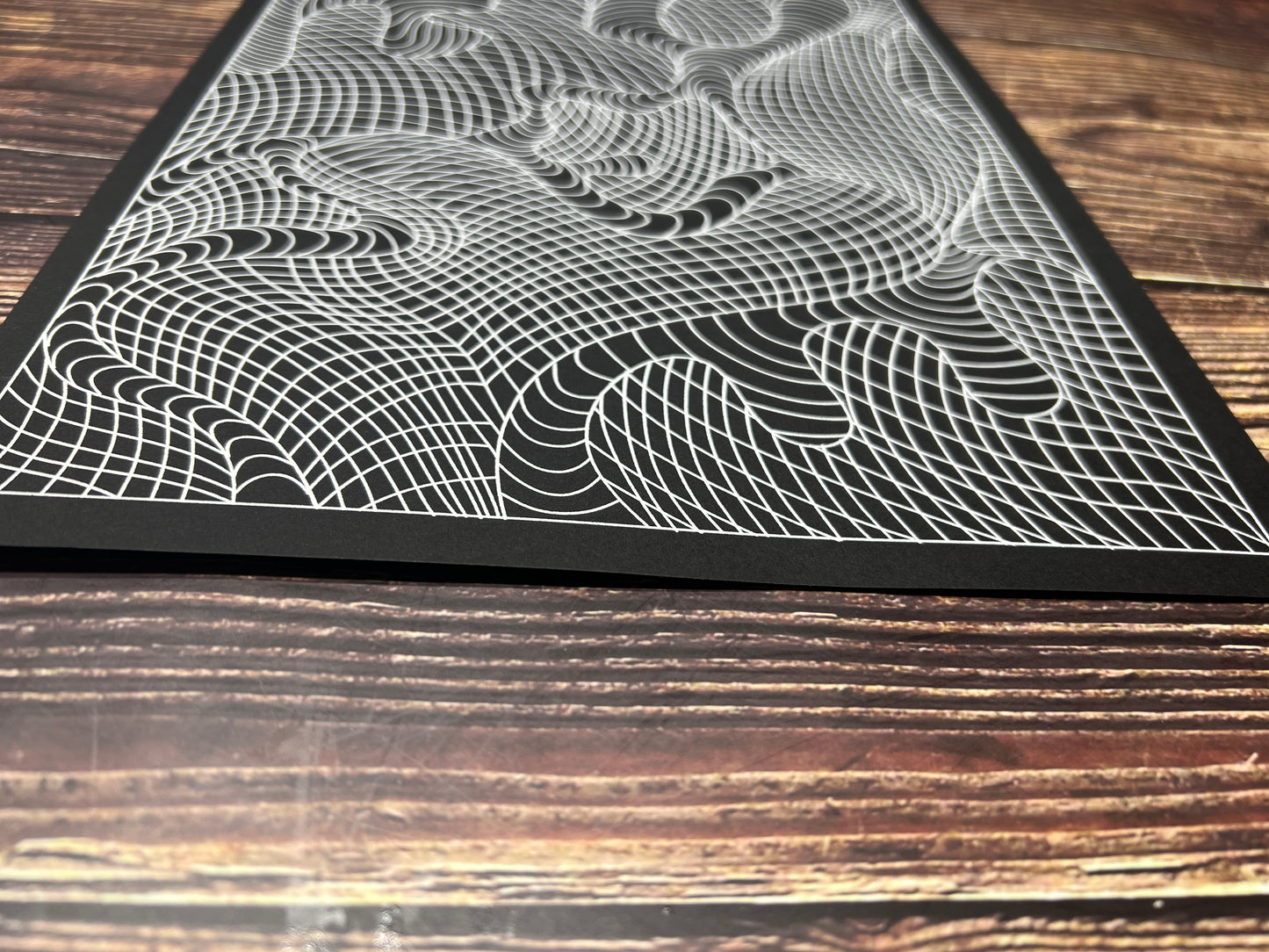 Wall decor pattern , organic and geometric art