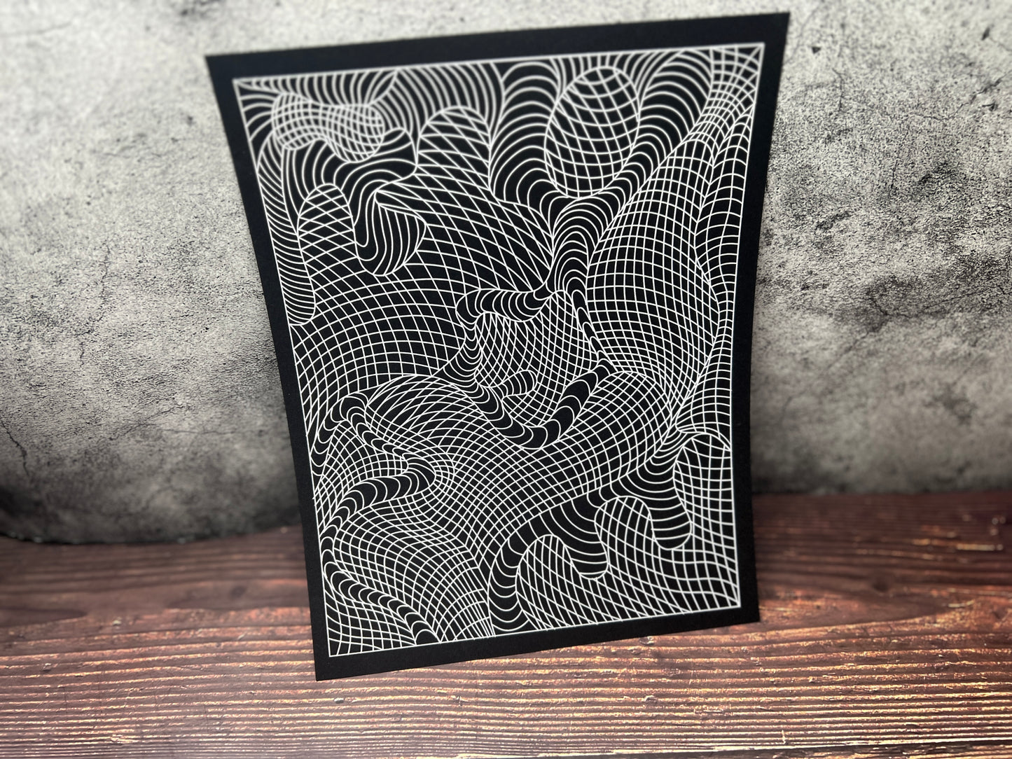Wall decor pattern , organic and geometric art