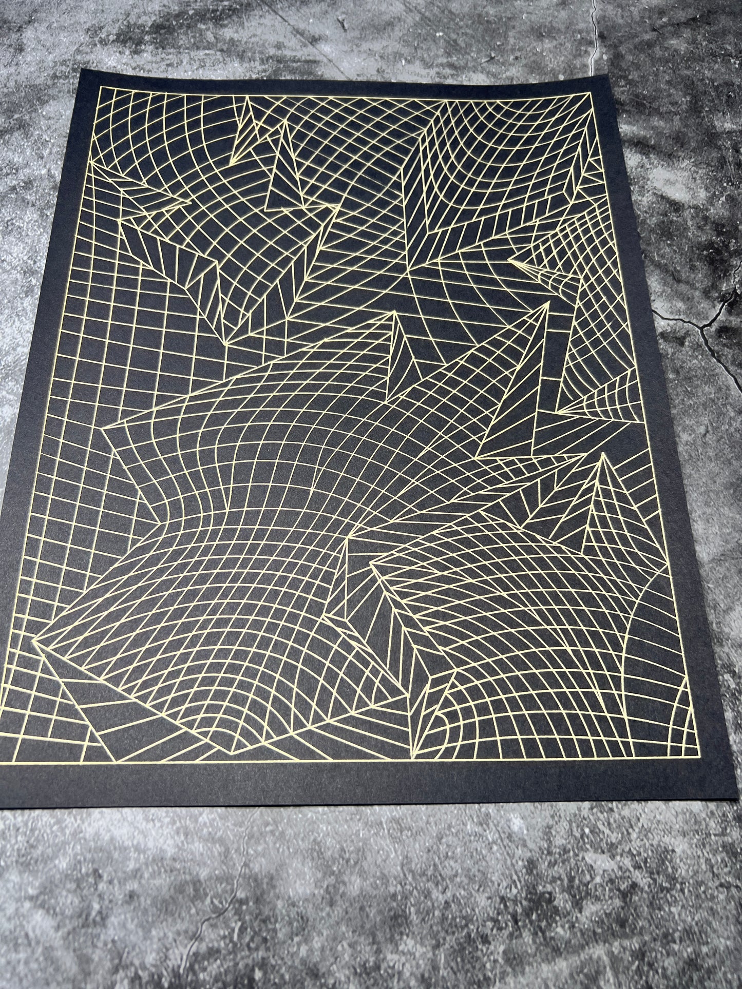 Wall decor pattern , organic and geometric art