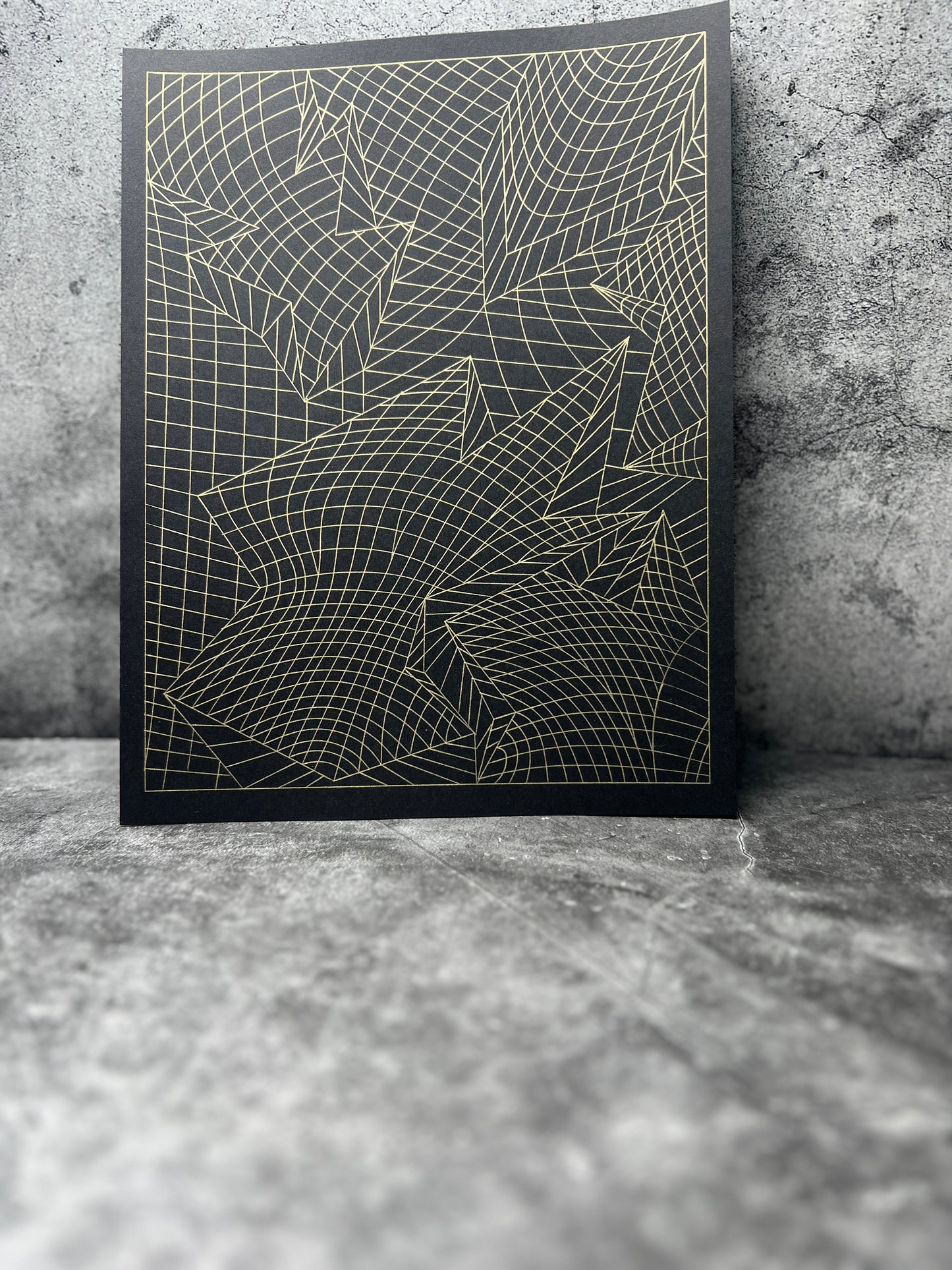 Wall decor pattern , organic and geometric art