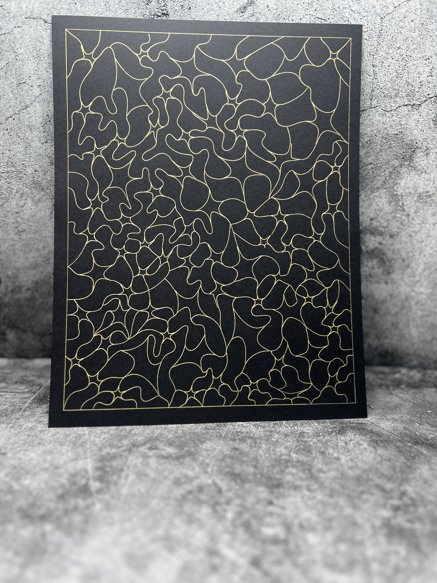Wall decor pattern , organic and geometric art