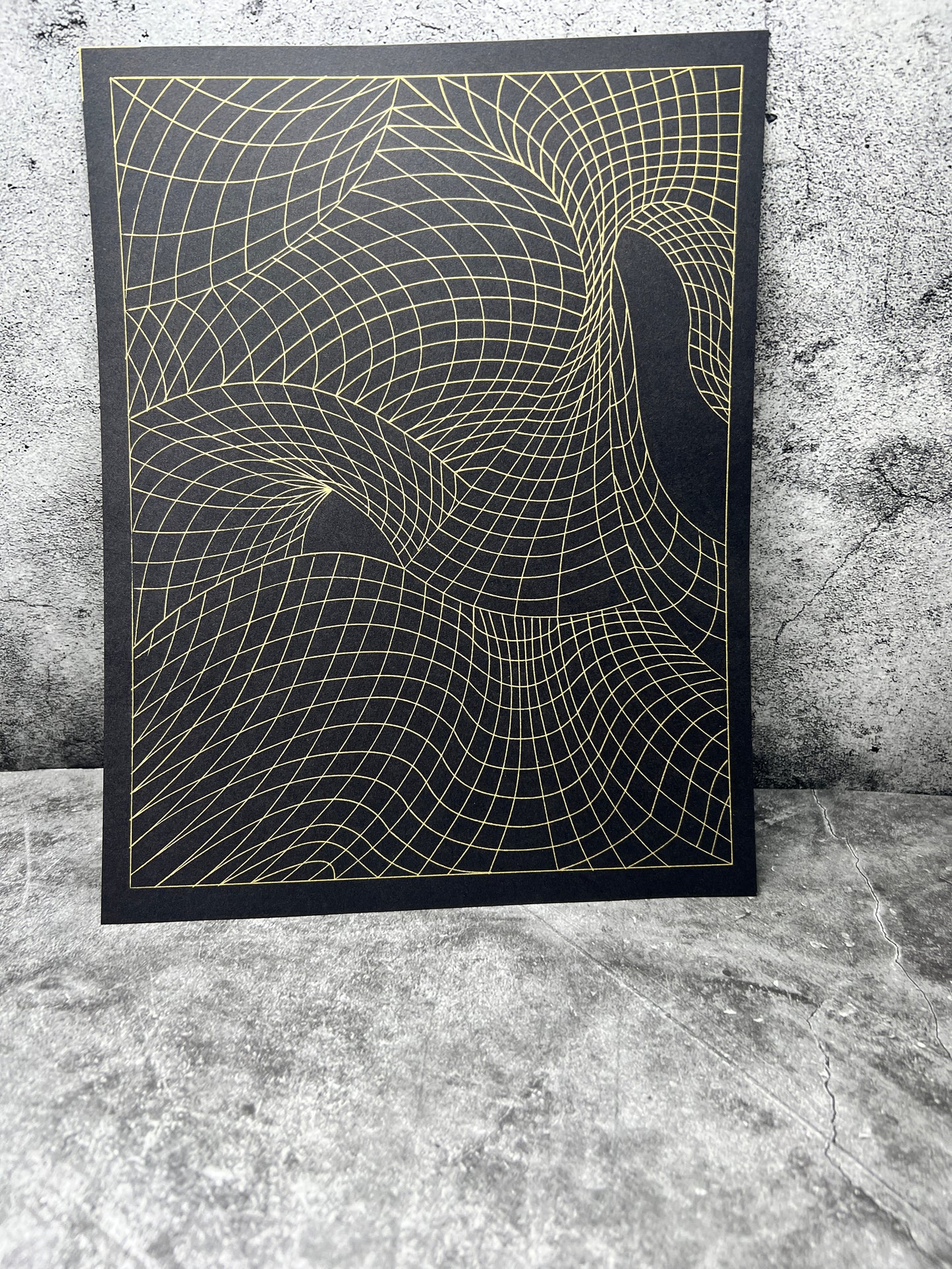 Wall decor pattern , organic and geometric art
