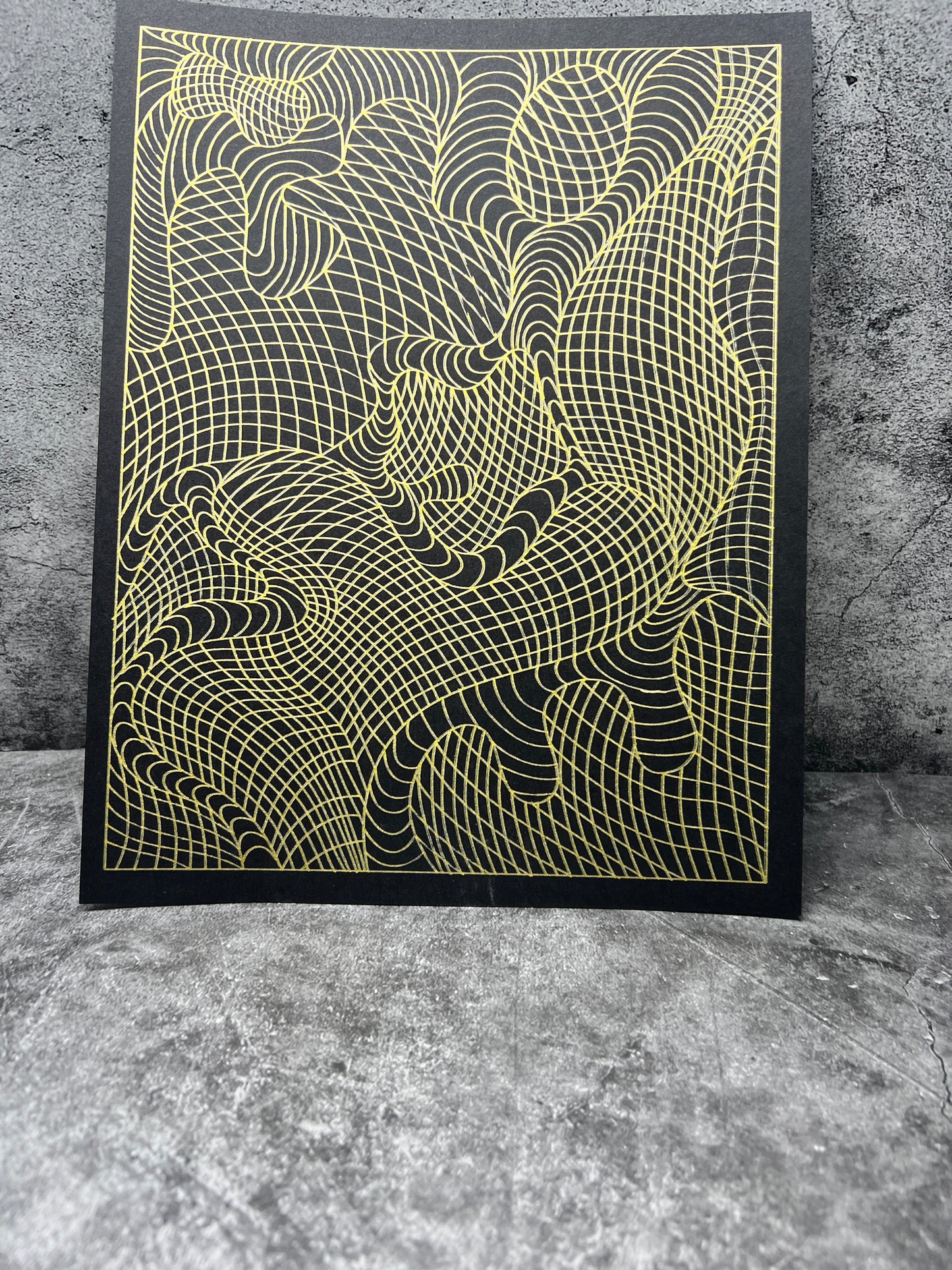 Wall decor pattern , organic and geometric art