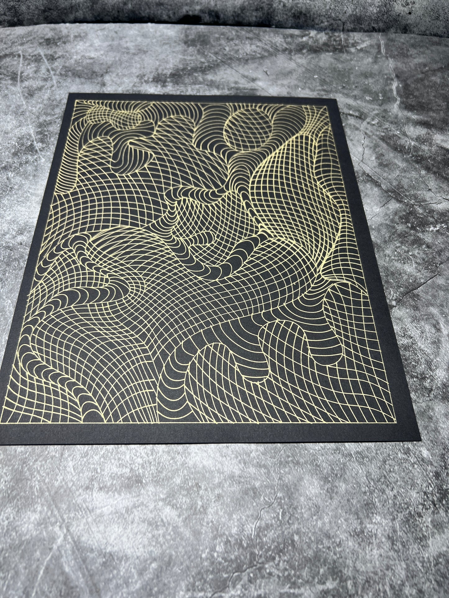 Wall decor pattern , organic and geometric art