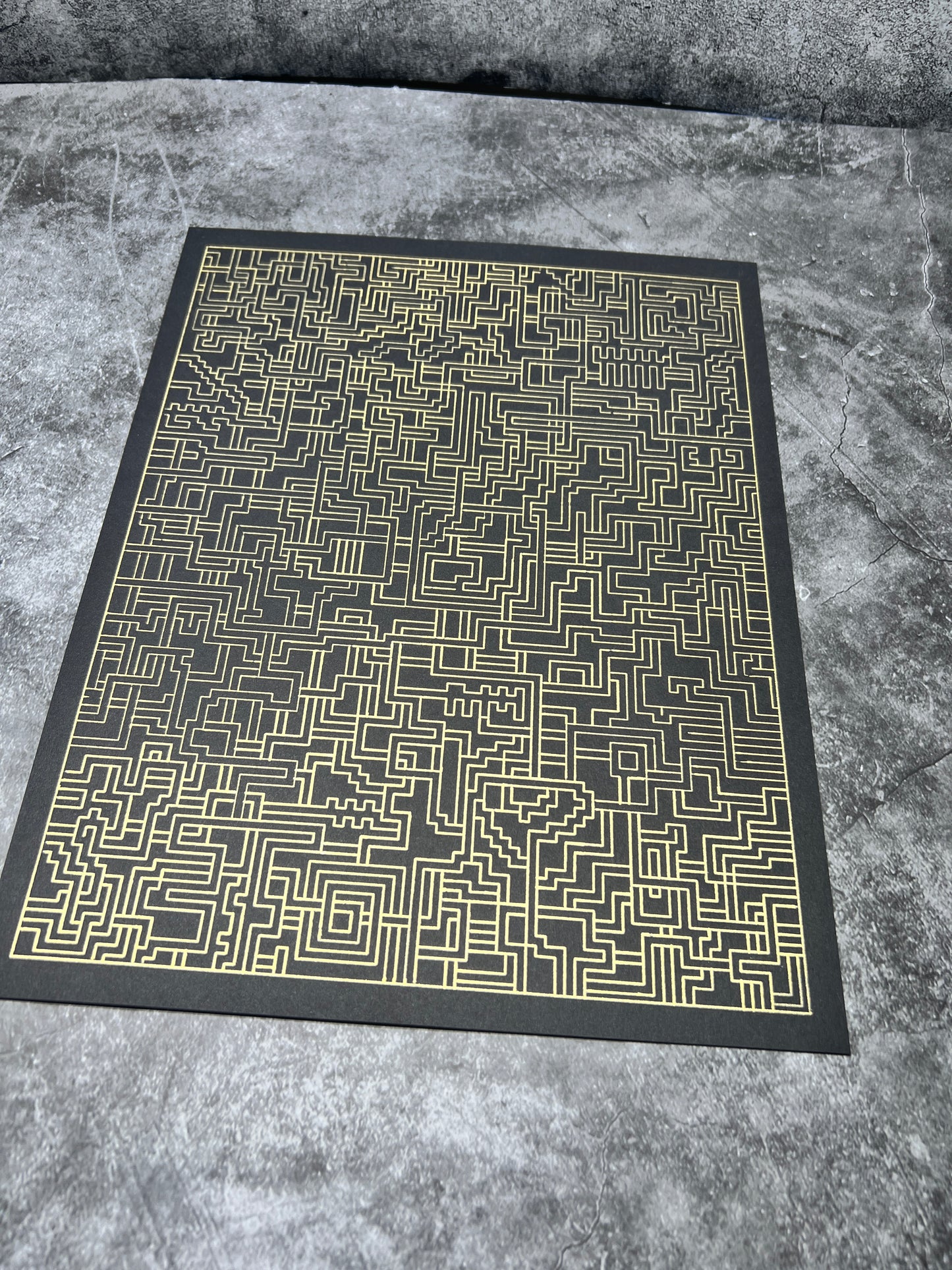 Wall decor pattern , organic and geometric art