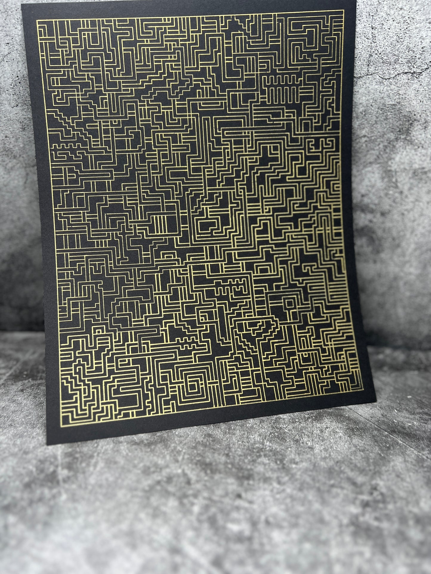 Wall decor pattern , organic and geometric art