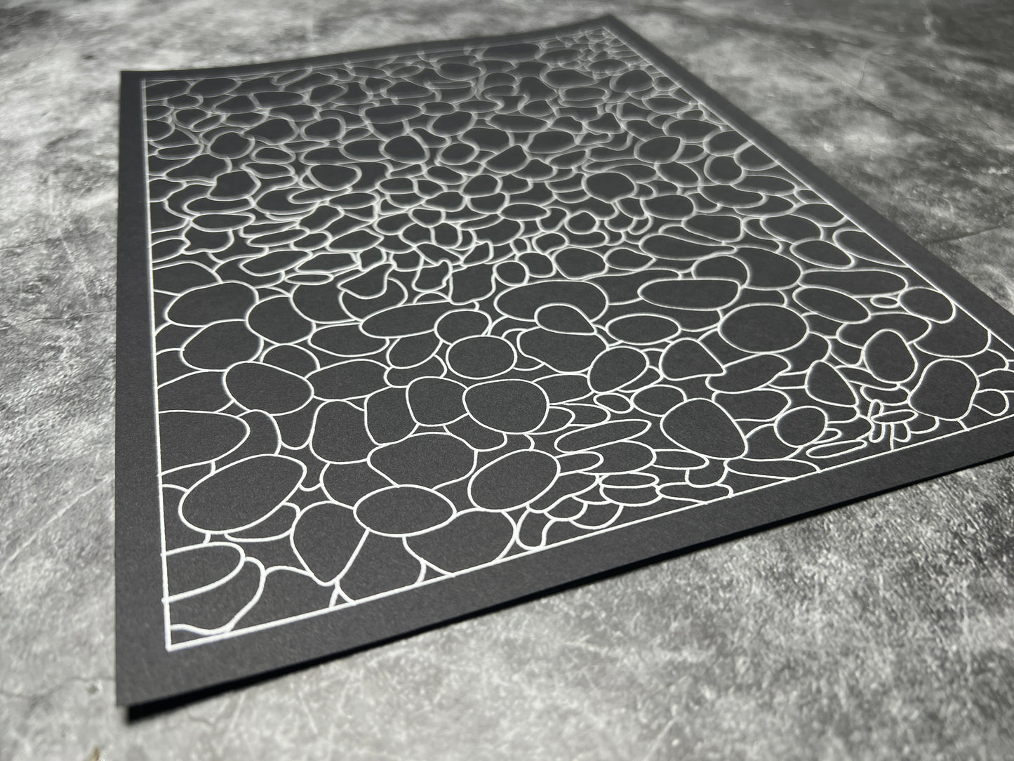 Wall decor pattern , organic and geometric art