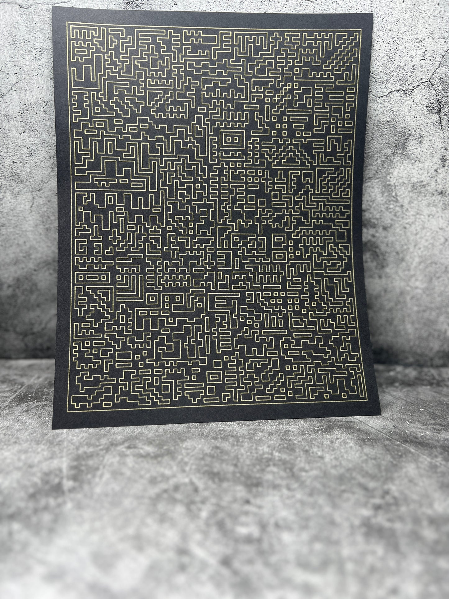 Wall decor pattern , organic and geometric art
