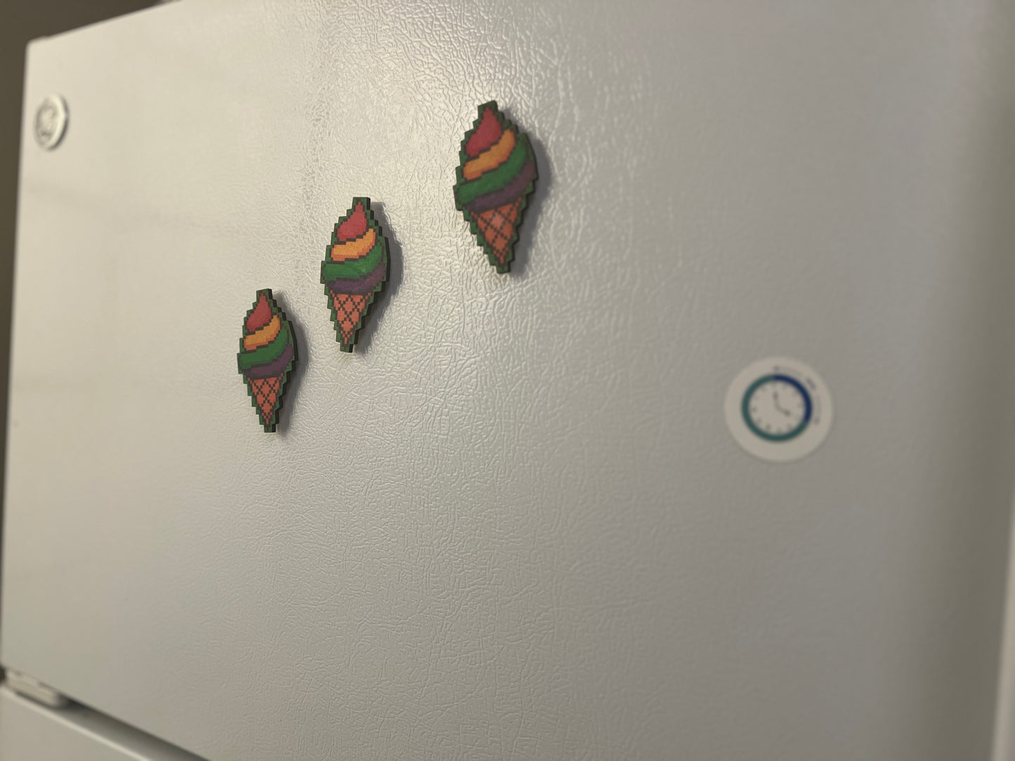 Pixel Ice Cream Cone Magnet