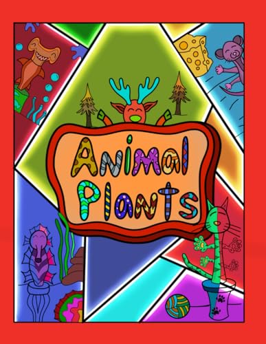 Animal Plants Coloring book for kids