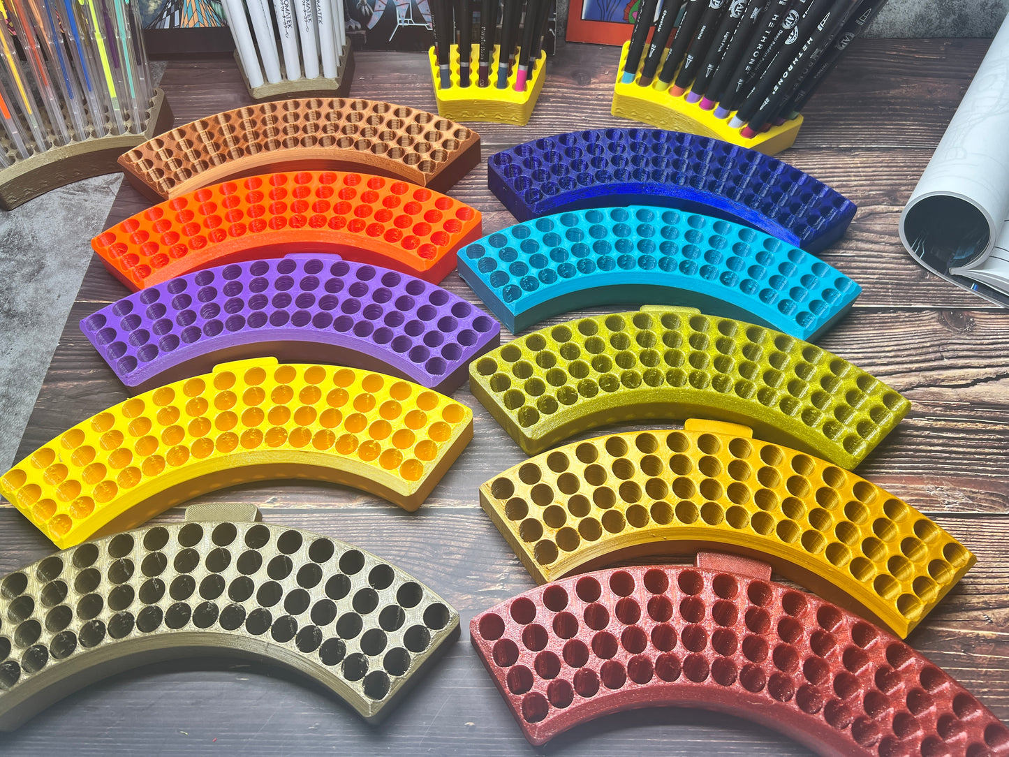 Moon Holder for pens, pencils and markers