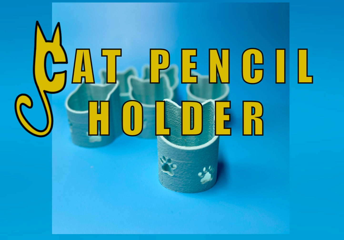 Cat Pencil Holder