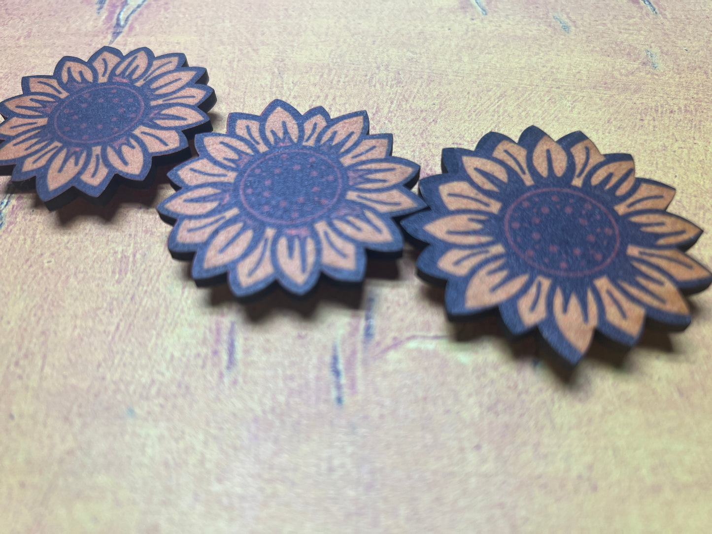 Sunflower Wooden Magnets
