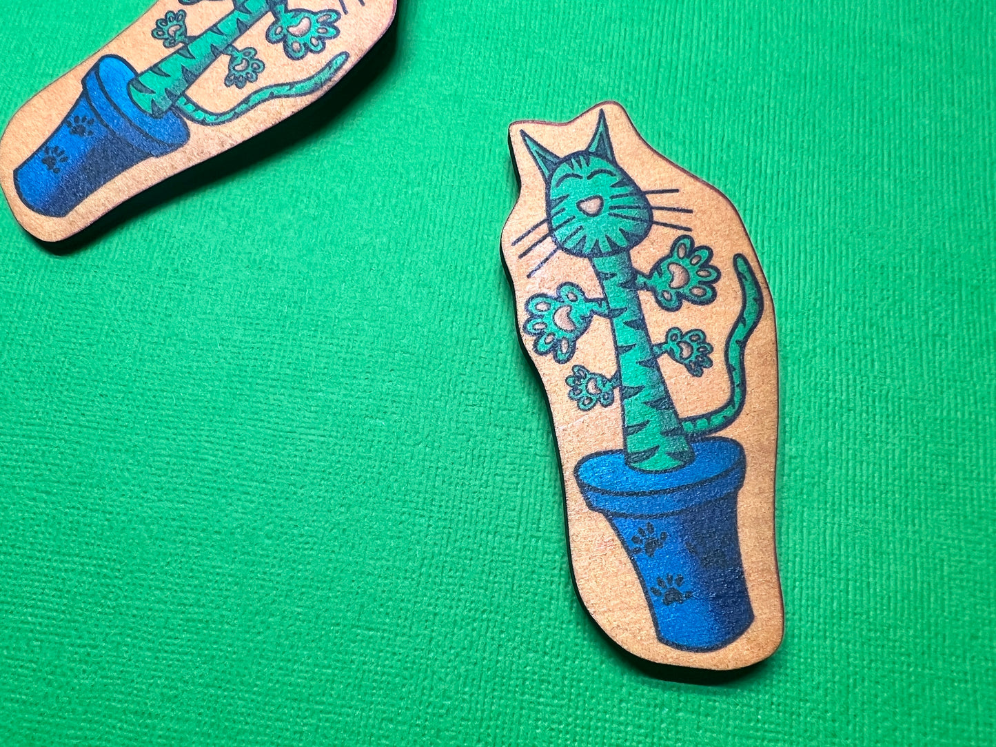 🌵 Cat Cactus Magnet
