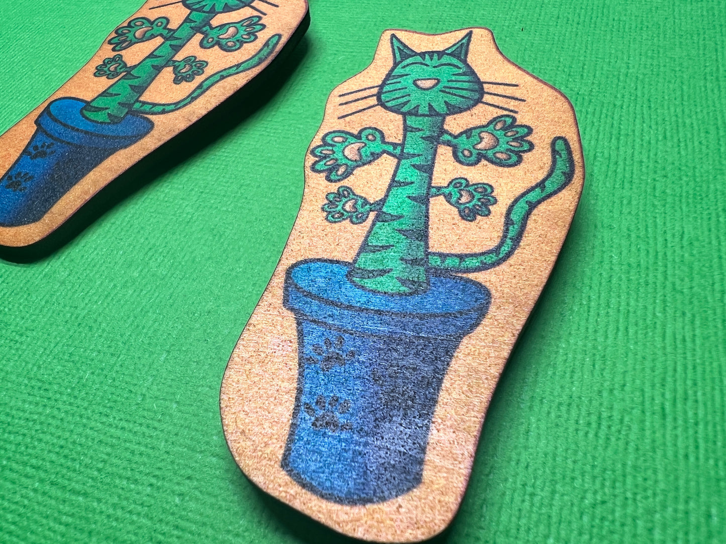 🌵 Cat Cactus Magnet