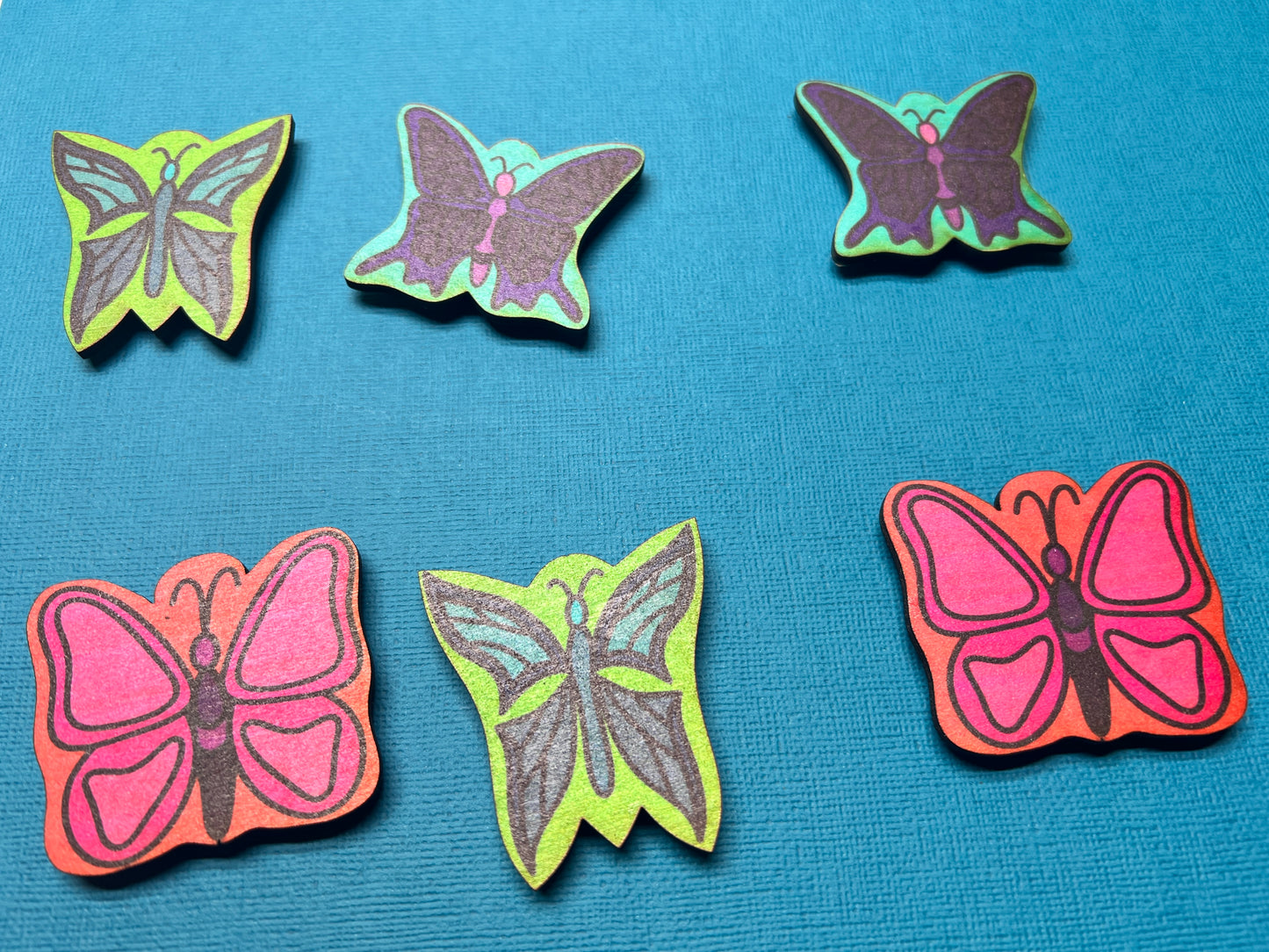 Vibrant Butterfly Magnets