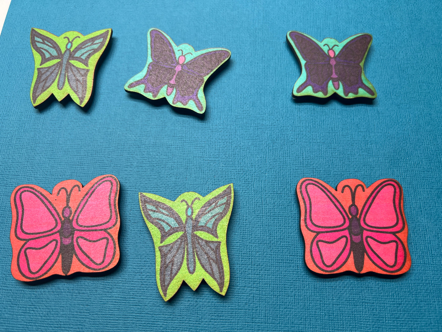 Vibrant Butterfly Magnets