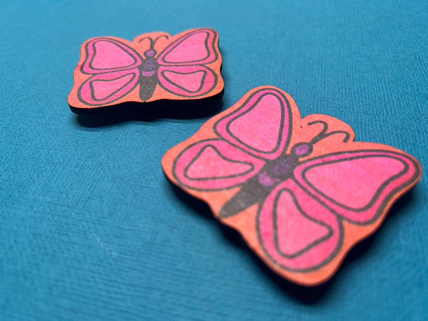 Vibrant Butterfly Magnets