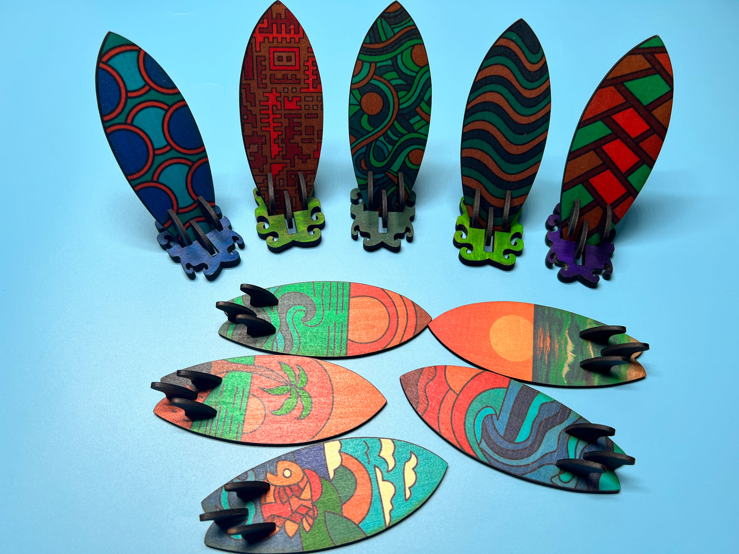 Mini Desk Surfboard Decorations