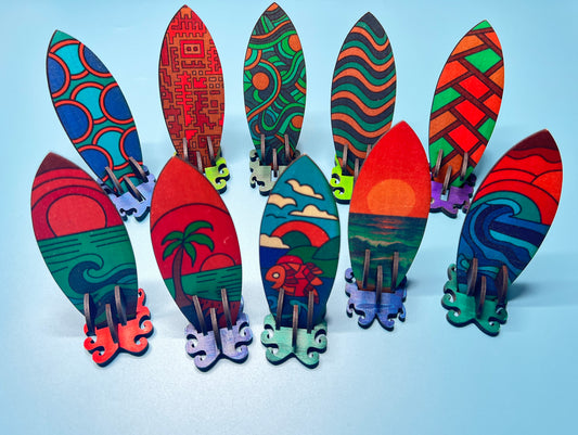 Mini Desk Surfboard Decorations