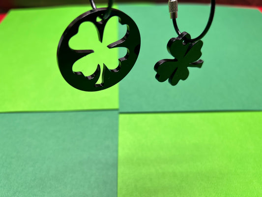Lucky Clover Keychain Set – Matching 4-Leaf Clover Charm for Couples, Friends or Family – Keep One, Gift One – Acrylic Good Luck Token